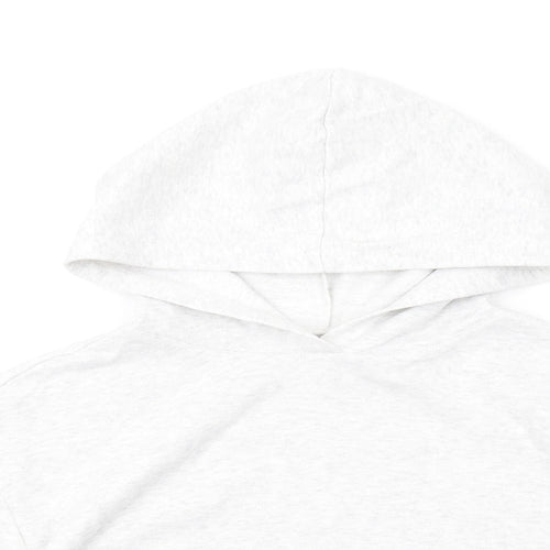 ASOS Womens Grey Cotton Pullover Hoodie Size 4 Pullover