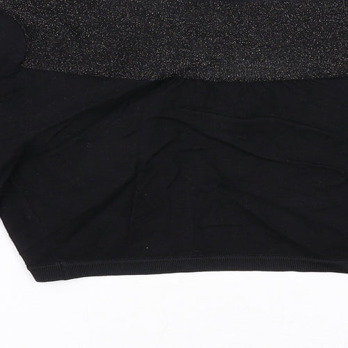 Coast Womens Black V-Neck Viscose Shrug Jumper Size XS
