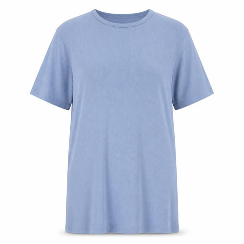 Nasty Gal Womens Blue Polyester T-Shirt Dress Size 16 Round Neck Pullover