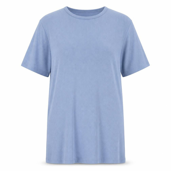Nasty Gal Womens Blue Polyester T-Shirt Dress Size 16 Round Neck Pullover