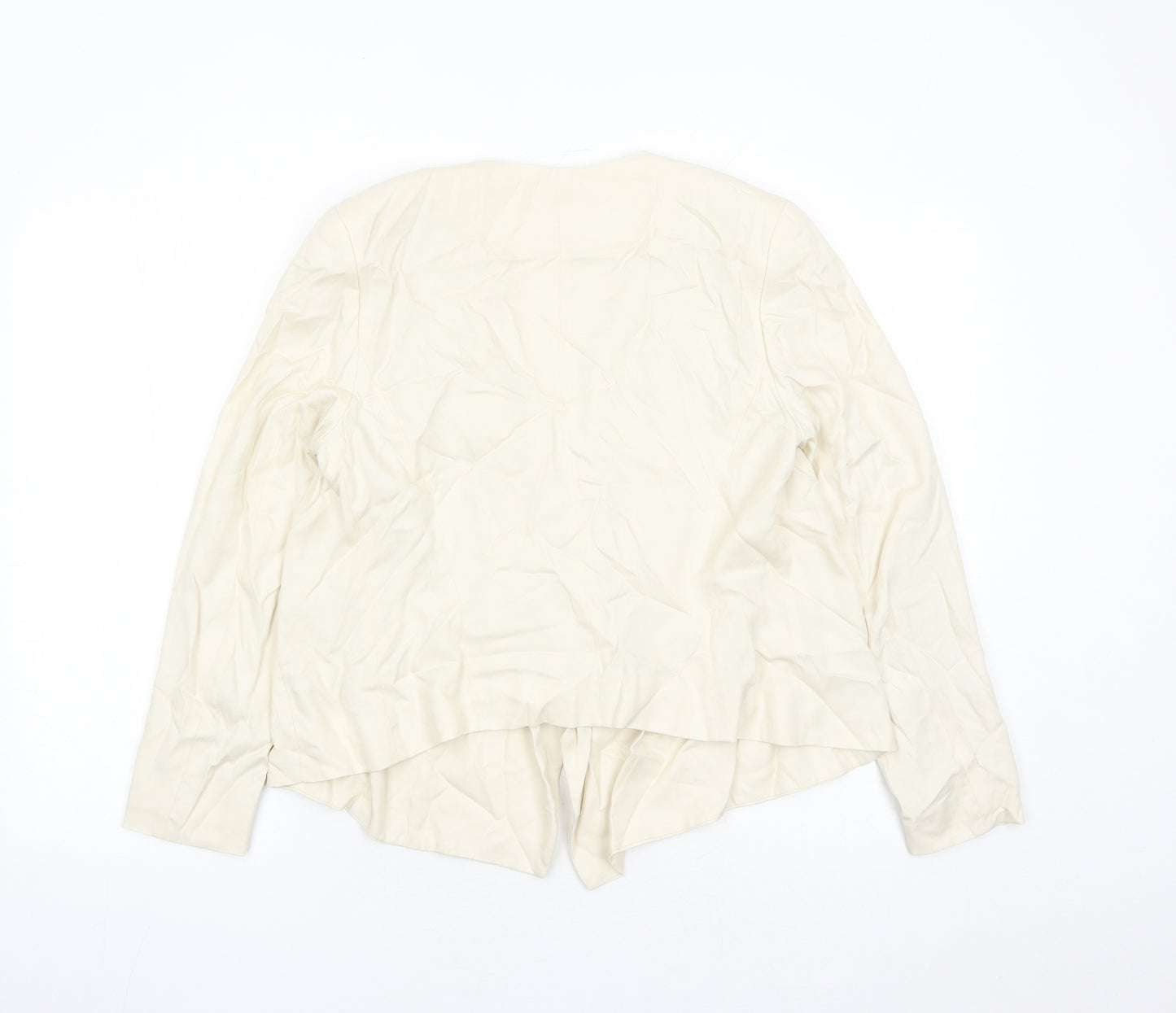 H&M Womens Ivory Jacket Size 12 - Shoulder Pads