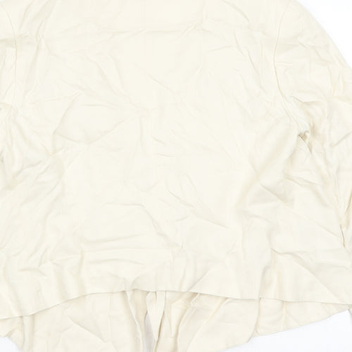 H&M Womens Ivory Jacket Size 12 - Shoulder Pads