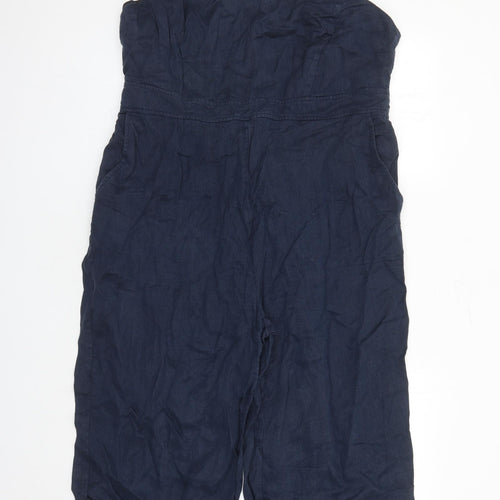 Autograph Womens Blue Flax Jumpsuit One-Piece Size 20 L19 in Zip - Pockets