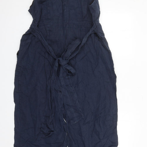Autograph Womens Blue Flax Jumpsuit One-Piece Size 20 L19 in Zip - Pockets