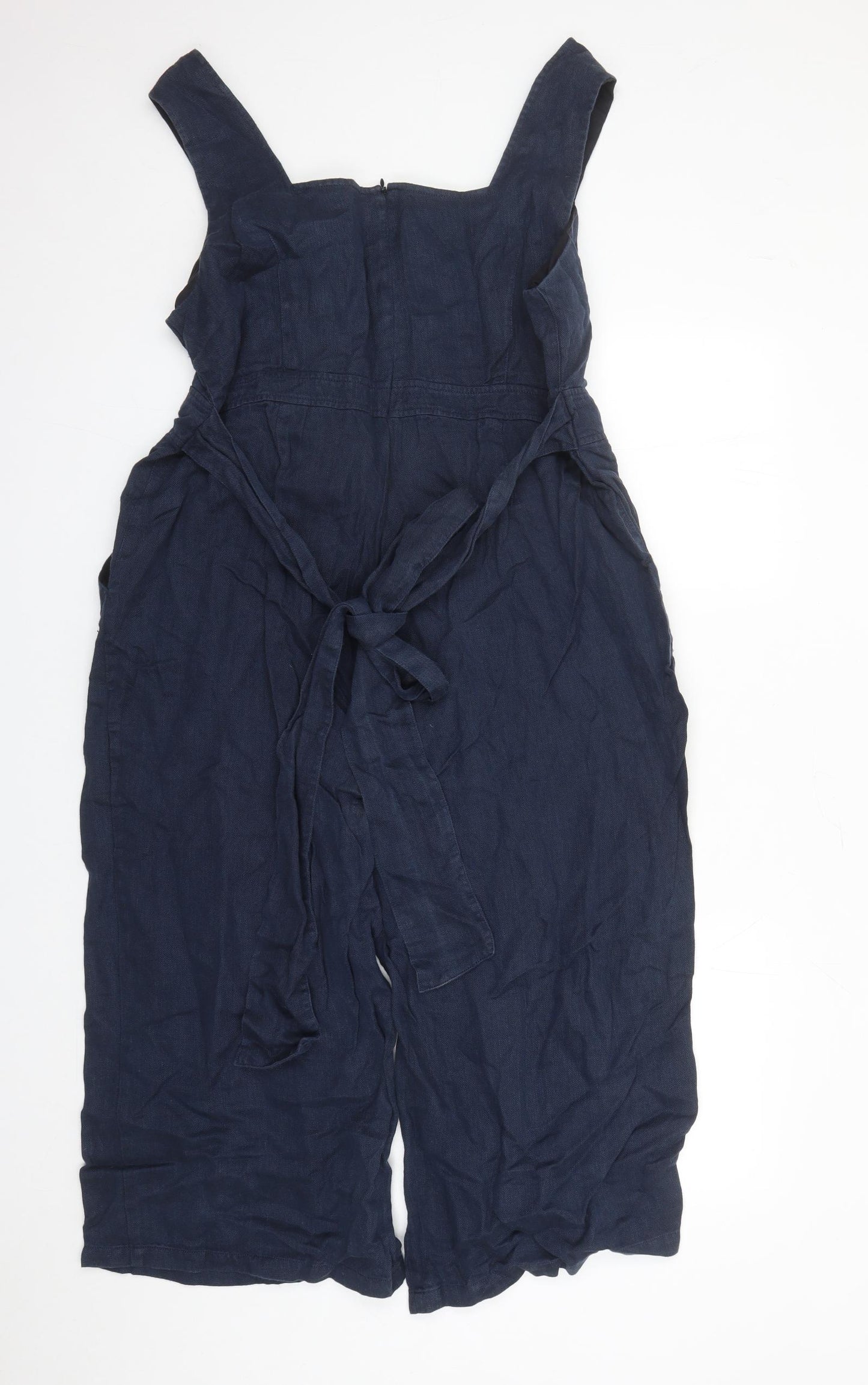 Autograph Womens Blue Flax Jumpsuit One-Piece Size 20 L19 in Zip - Pockets