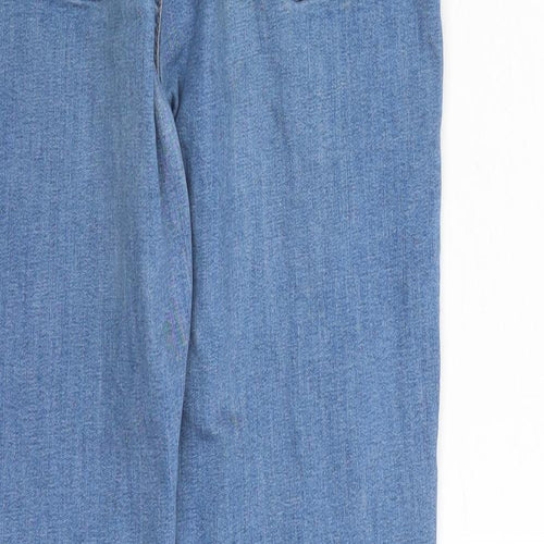 Topshop Womens Blue Cotton Skinny Jeans Size 28 in L26 in Regular Zip