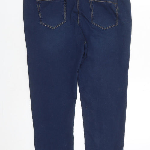 Roman Womens Blue Cotton Jegging Jeans Size 16 L23 in Regular - Stretch Short Leg