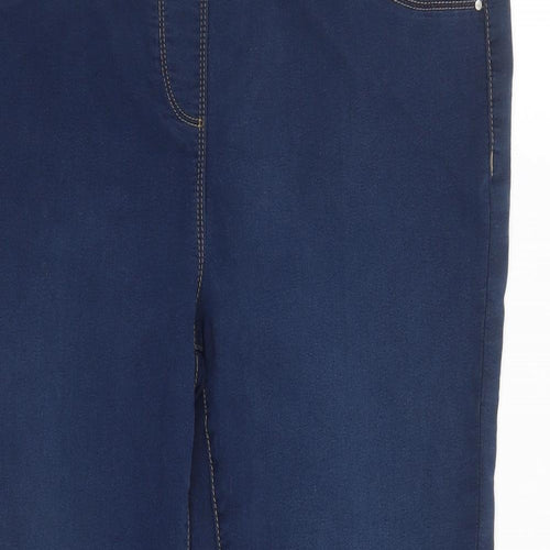 Roman Womens Blue Cotton Jegging Jeans Size 16 L23 in Regular - Stretch Short Leg