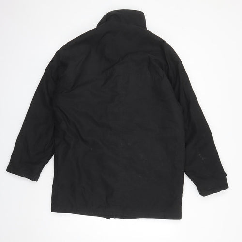 C&A Mens Black Jacket Size S Zip - Pockets