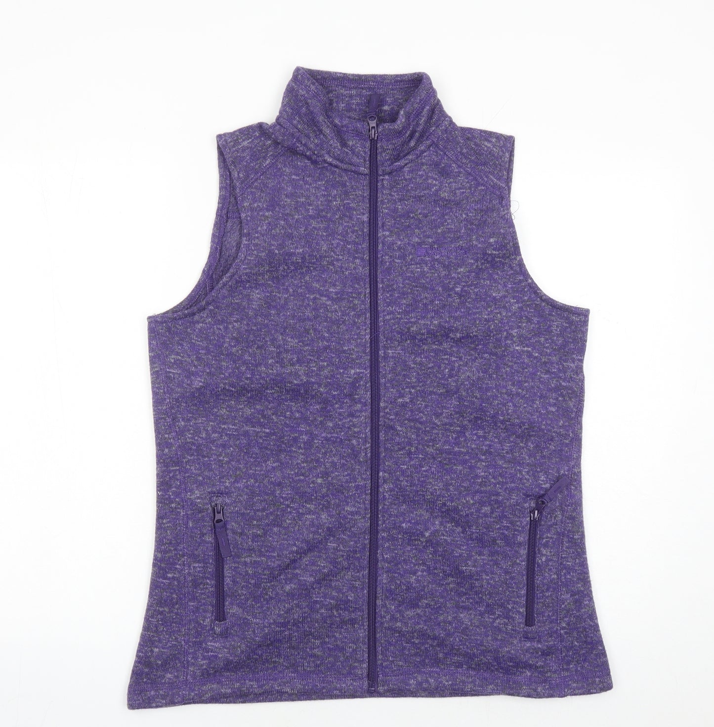 Mountain Warehouse Womens Purple Jacket Waistcoat Size 14 Zip - Pockets