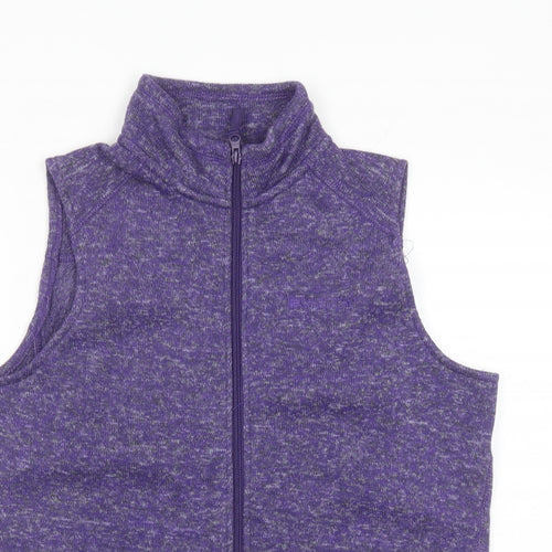 Mountain Warehouse Womens Purple Jacket Waistcoat Size 14 Zip - Pockets