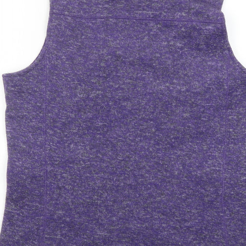 Mountain Warehouse Womens Purple Jacket Waistcoat Size 14 Zip - Pockets