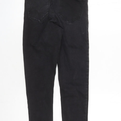 Denim & Co. Womens Black Polyester Skinny Jeans Size 10 L27 in Regular Zip