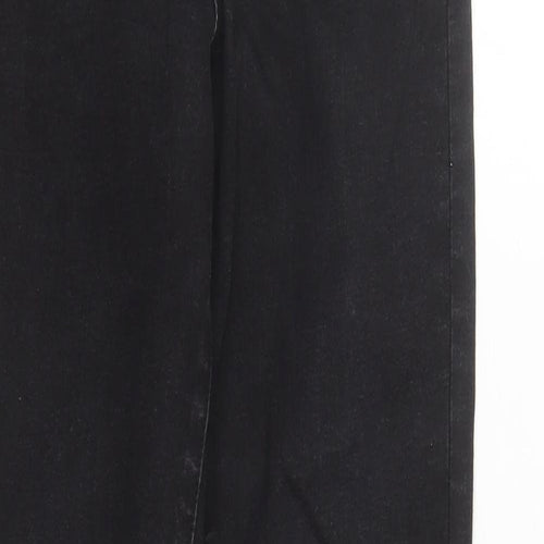 Denim & Co. Womens Black Polyester Skinny Jeans Size 10 L27 in Regular Zip
