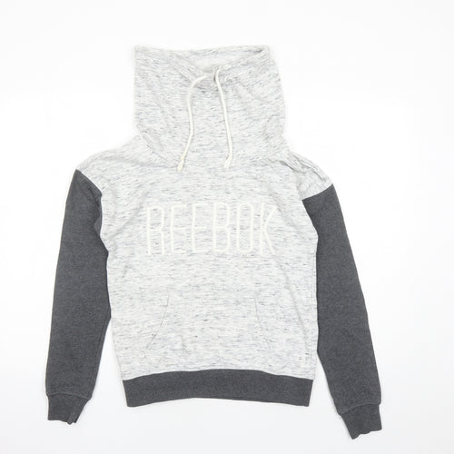 Reebok Mens Grey Cotton Pullover Sweatshirt Size XS