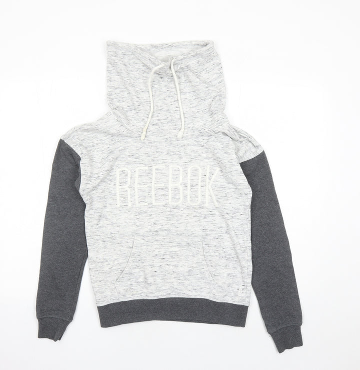 Reebok Mens Grey Cotton Pullover Sweatshirt Size XS