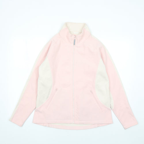 Jack Murphy Womens Pink Jacket Size 16 Zip - Pockets