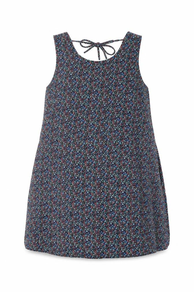 Front view of Gap women’s multicoloured geometric viscose a-line, size M, v-neck pullover