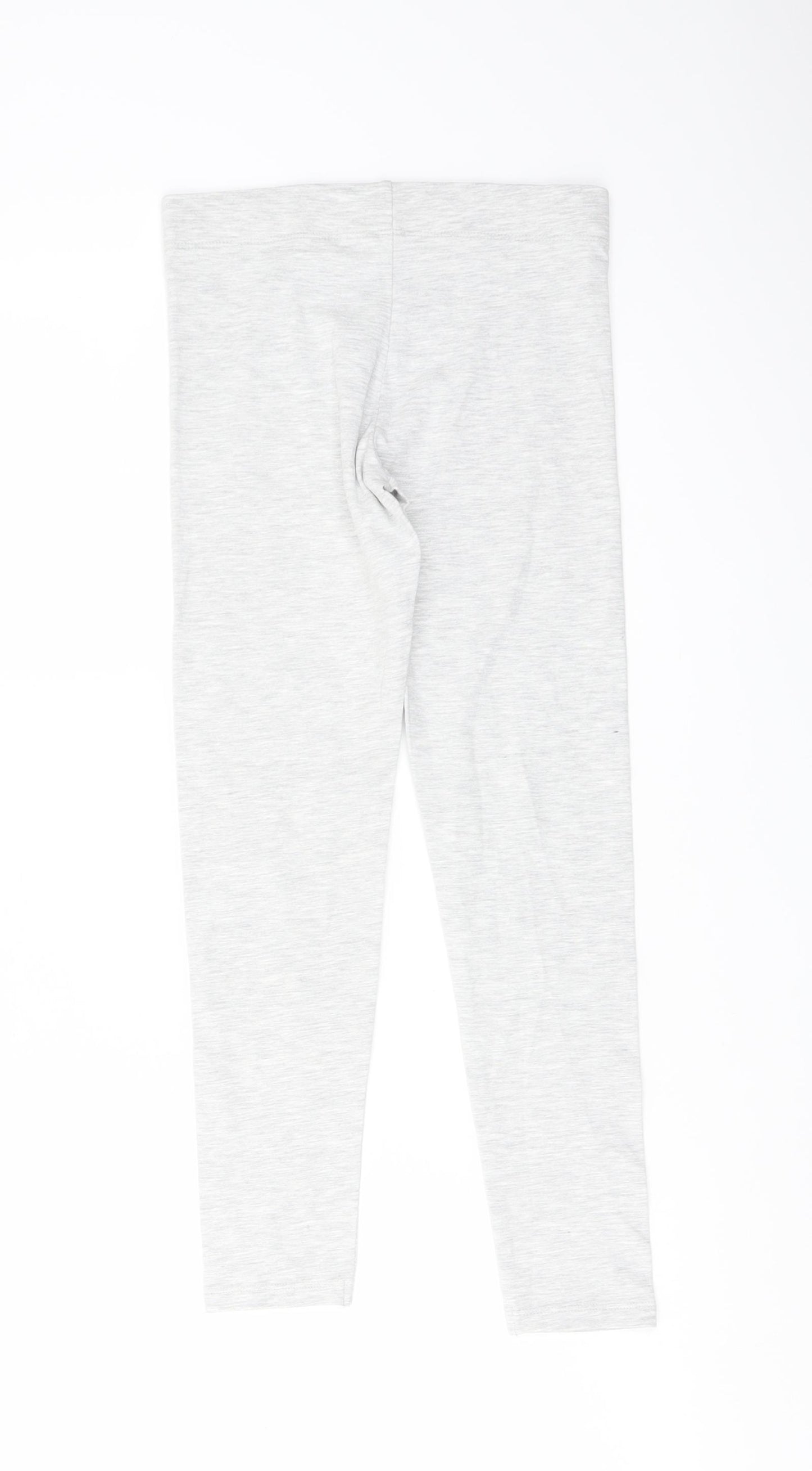 Marks and Spencer Girls Grey Cotton Jegging Trousers Size 8-9 Years Regular Pullover