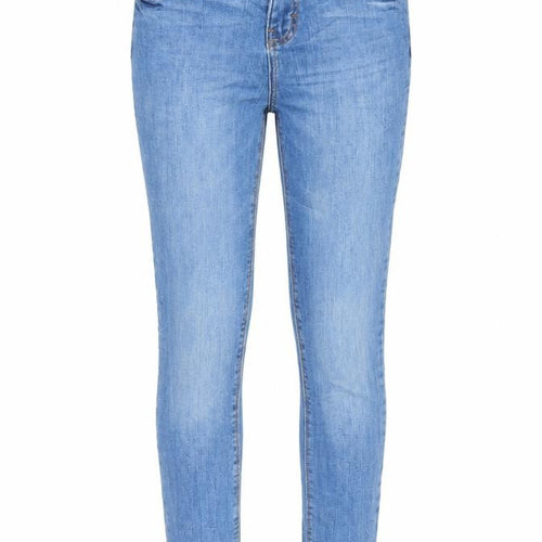 Denim & Co. Womens Blue Cotton Skinny Jeans Size 8 L30 in Regular Button