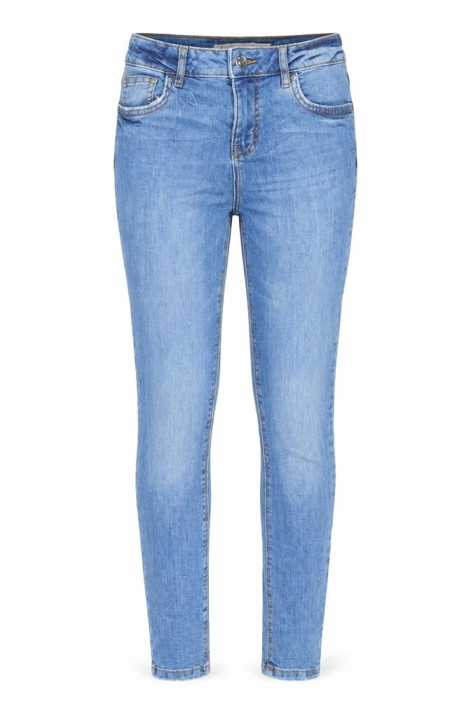 Denim & Co. Womens Blue Cotton Skinny Jeans Size 8 L30 in Regular Button