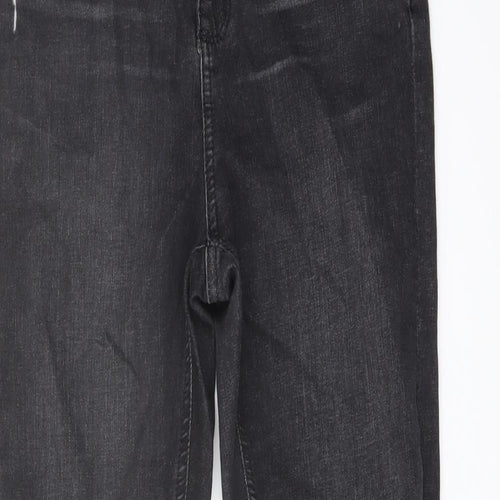 Miss se# Womens Grey Cotton Skinny Jeans Size 10 L20 in Regular Button