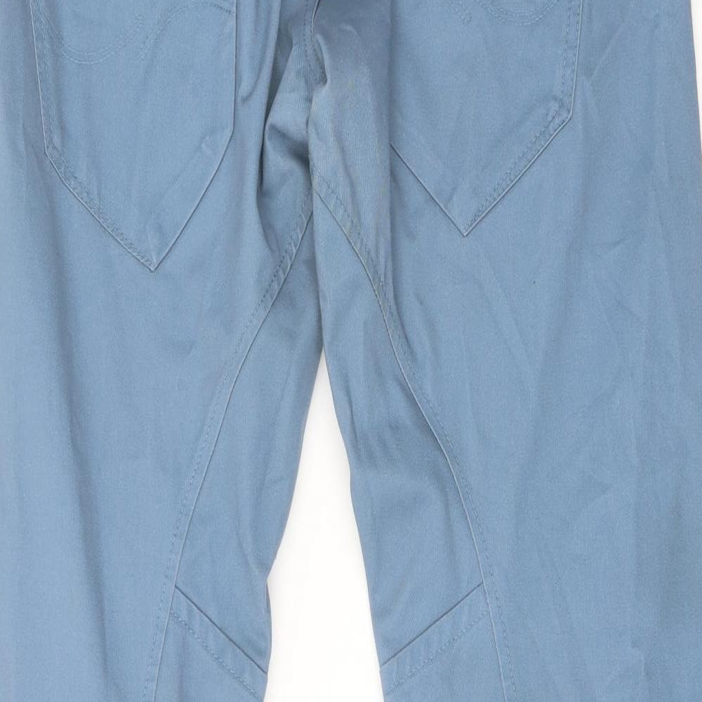 JACK & JONES Mens Blue Cotton Straight Jeans Size 36 in L31 in Regular Button