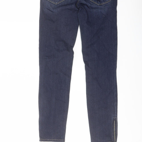 Paige Womens Blue Cotton Skinny Jeans Size 23 in L26 in Regular Button