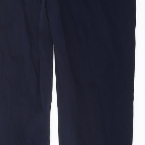 Marks and Spencer Womens Blue Cotton Straight Jeans Size 12 L32 in Regular Button