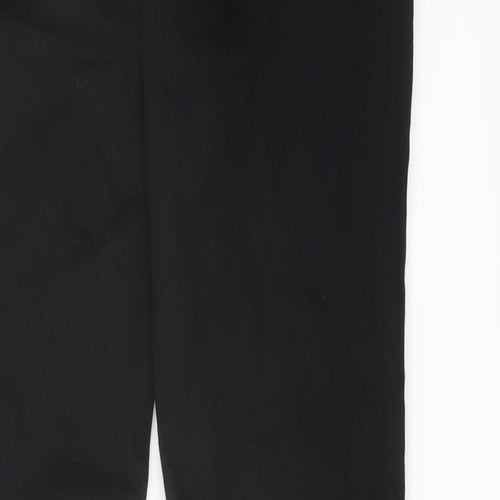 TU Womens Black Cotton Straight Jeans Size 12 L32 in Regular Button