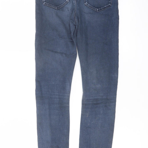 ASOS Womens Blue Cotton Skinny Jeans Size 26 in L32 in Regular Button