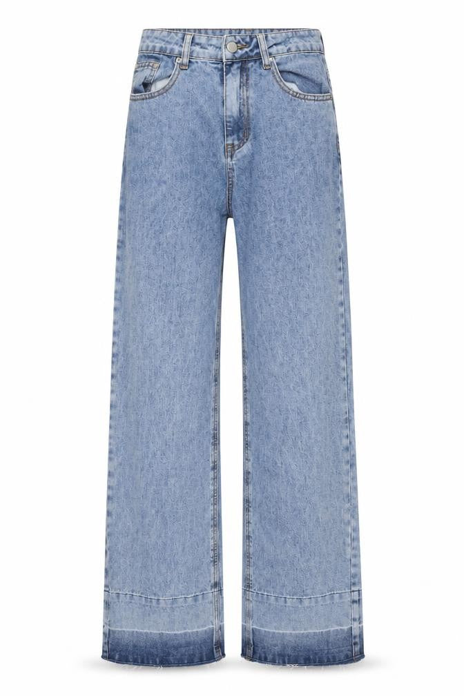 Cider Womens Blue Cotton Wide-Leg Jeans Size S L31 in Regular Button