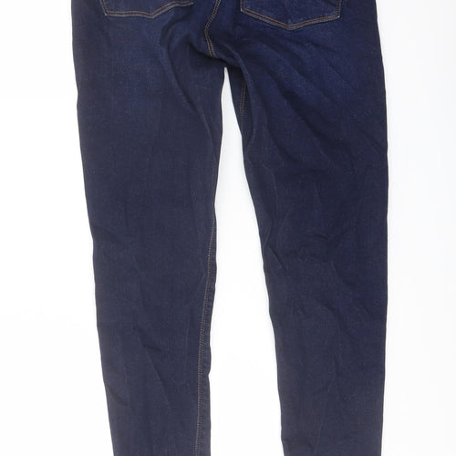 Envy Womens Blue Cotton Skinny Jeans Size 10 L27 in Regular Button