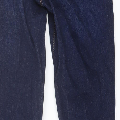 Envy Womens Blue Cotton Skinny Jeans Size 10 L27 in Regular Button
