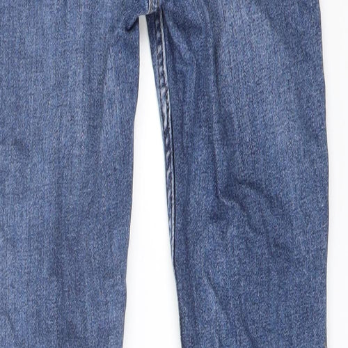 NEXT Womens Blue Cotton Skinny Jeans Size 8 L27 in Regular Button