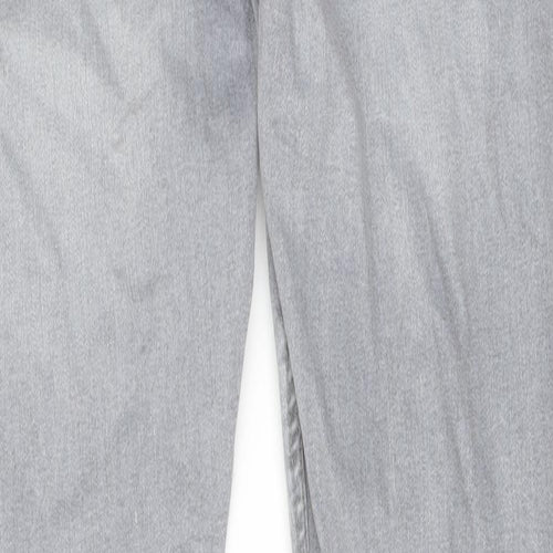 Denim & Co. Mens Grey Cotton Skinny Jeans Size 32 in L32 in Regular Button