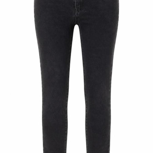 Denim & Co. Womens Grey Cotton Skinny Jeans Size 10 L25 in Regular Button