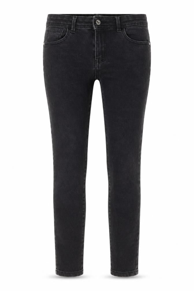 Denim & Co. Womens Grey Cotton Skinny Jeans Size 10 L25 in Regular Button