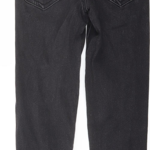 Denim & Co. Womens Grey Cotton Skinny Jeans Size 10 L25 in Regular Button