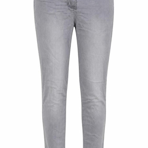 TU Womens Grey Cotton Skinny Jeans Size 10 L29 in Regular Button