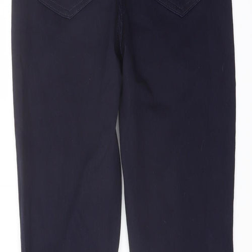 Marks and Spencer Womens Blue Cotton Skinny Jeans Size 10 L29 in Regular Button