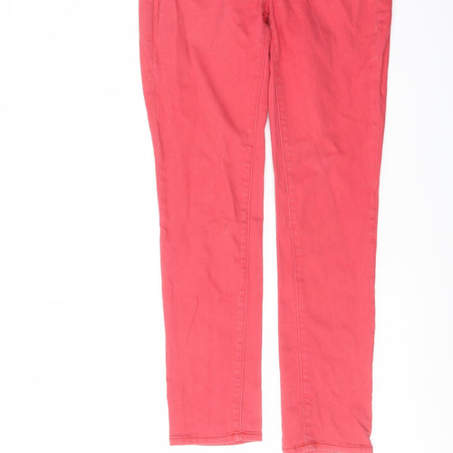 Gap Womens Pink Cotton Straight Jeans Size 28 in L27 in Regular Button