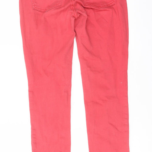 Gap Womens Pink Cotton Straight Jeans Size 28 in L27 in Regular Button
