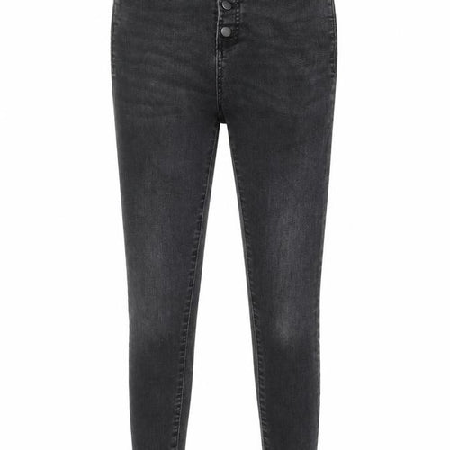 Zara Womens Grey Cotton Skinny Jeans Size 10 L27 in Regular Button