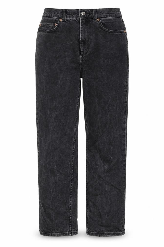 ASOS Womens Grey Cotton Mom Jeans Size 28 in L28 in Regular Button