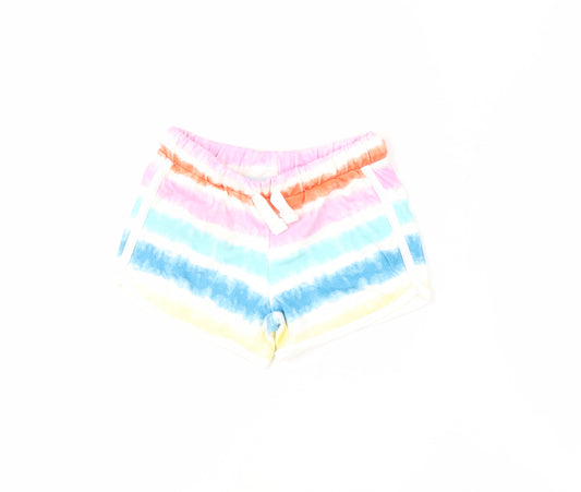 Marks and Spencer Girls Multicoloured Sweat Shorts 4-5Y