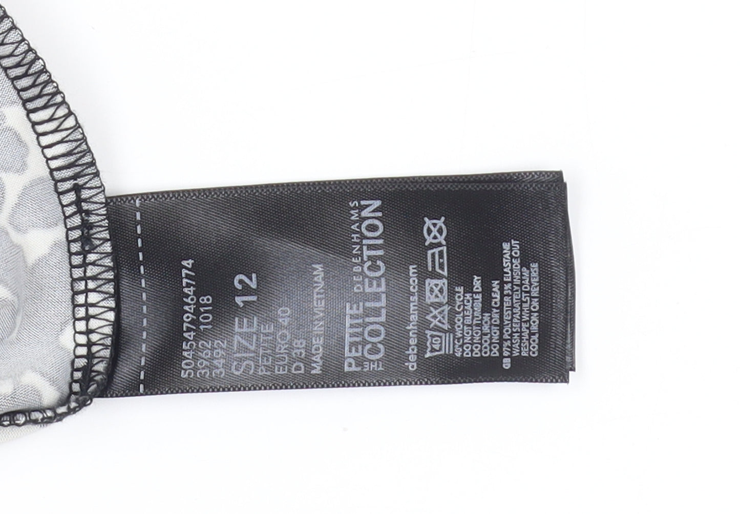 Debenhams Women's Black Animal Print Wrap Dress