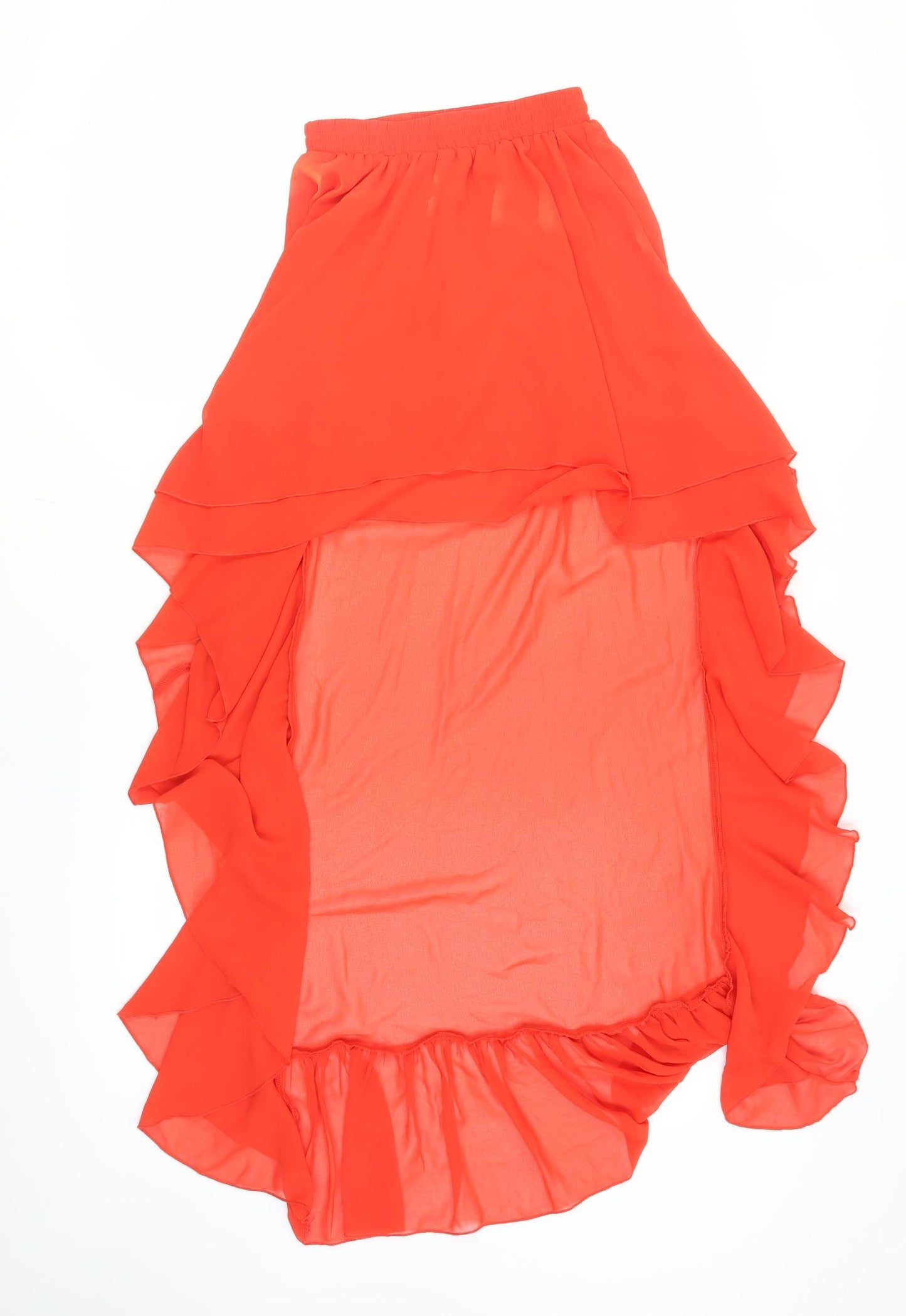 Women's Red Flare Long Skirt Size 4