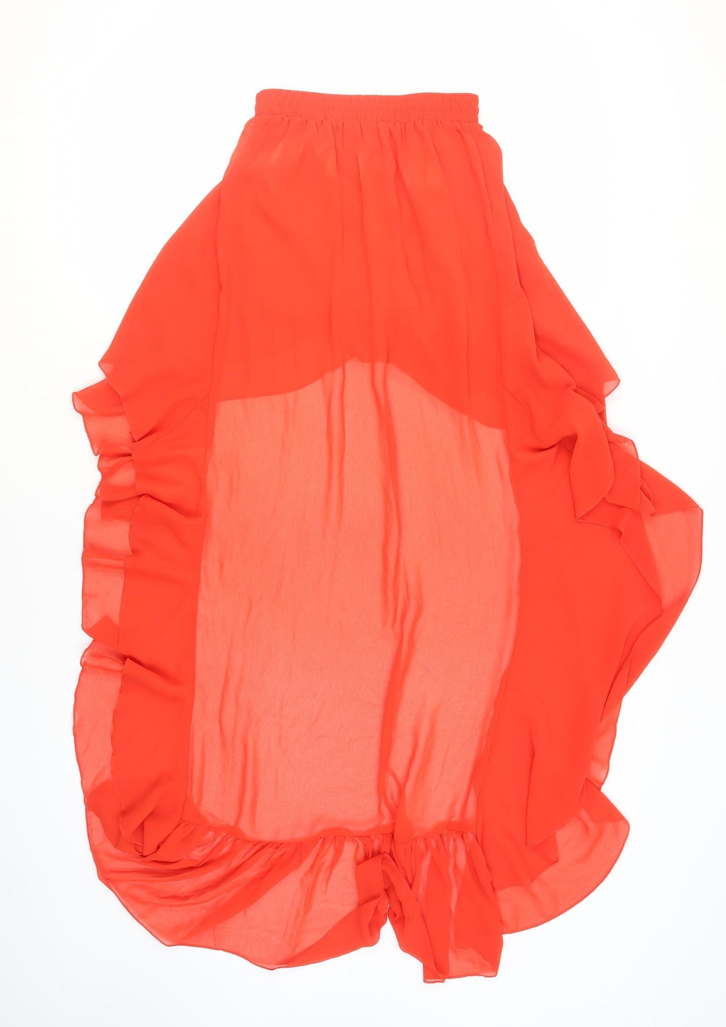 Women's Red Flare Long Skirt Size 4