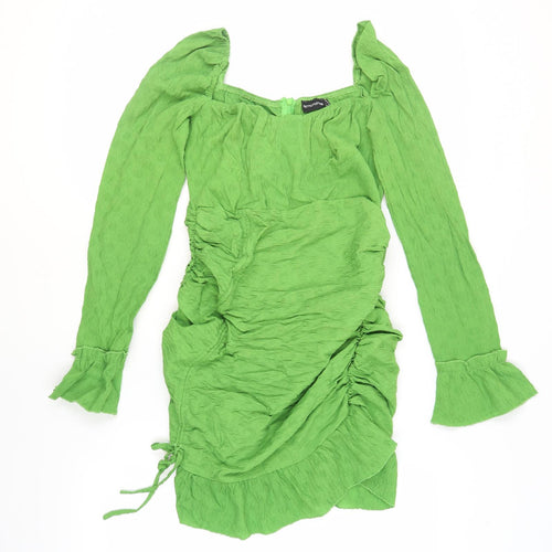 PrettyLittleThing Women’s Green Bodycon Dress, Size 12